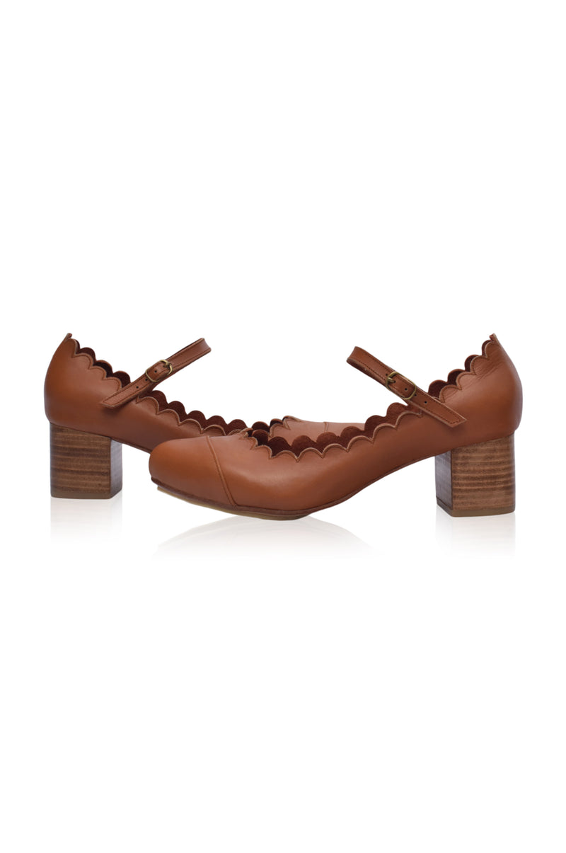 Bonita Mary Jane Leather Heels (Sz. 5)