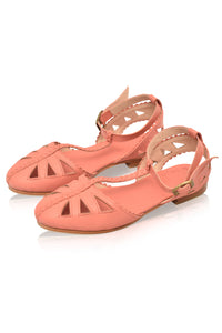 Bounty T-strap Leather Sandals (Sz. 5 & 5.5)