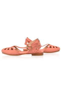 Bounty T-strap Leather Sandals (Sz. 5 & 5.5)