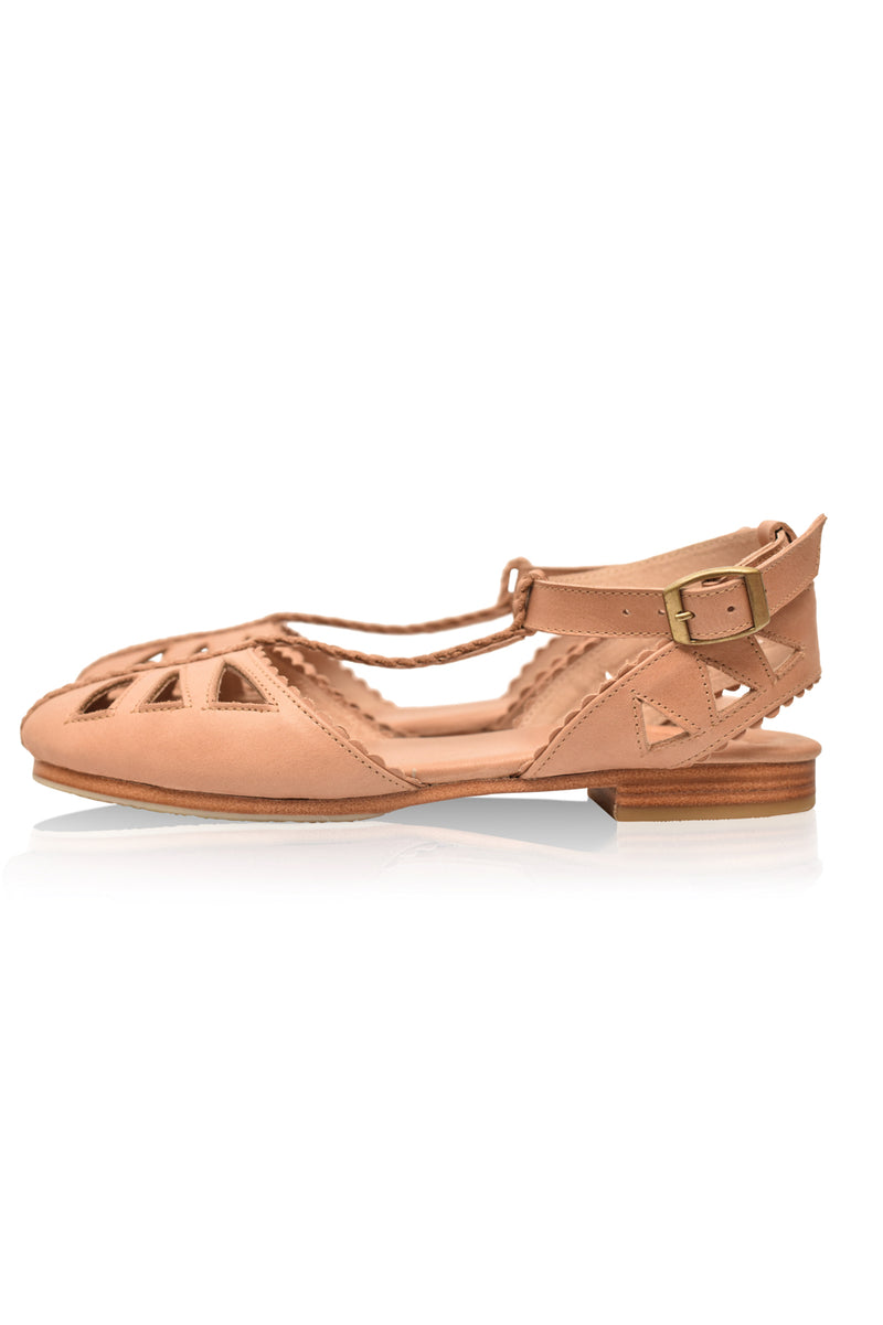 Bounty T-strap Leather Sandals (Sz. 6 & 9.5)
