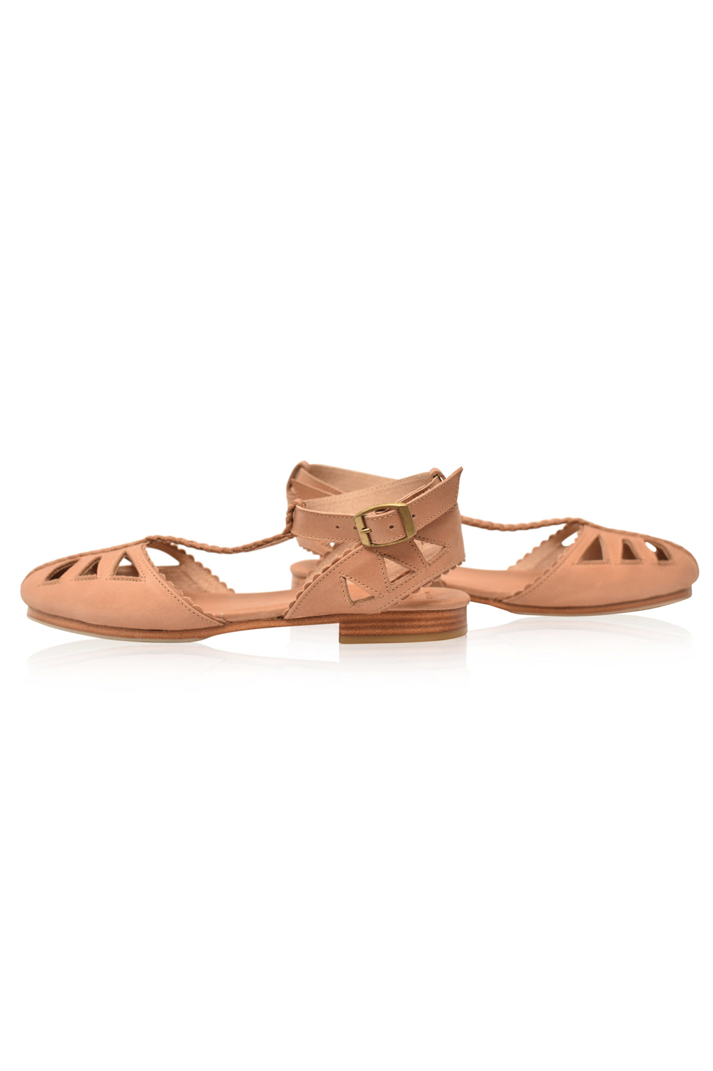 Bounty T-strap Leather Sandals (Sz. 6 & 9.5)