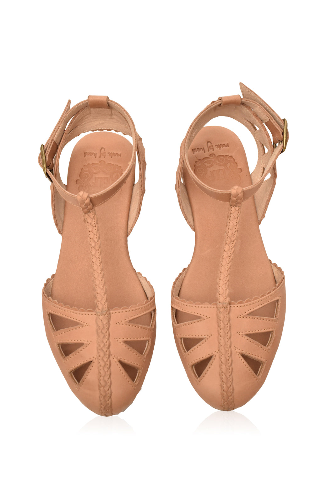 Bounty T-strap Leather Sandals (Sz. 6 & 9.5)
