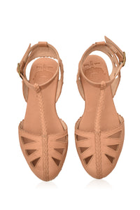 Bounty T-strap Leather Sandals (Sz. 6 & 9.5)