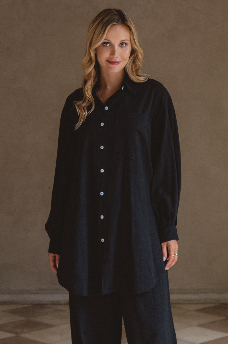 Calin Long Sleeve Oversized Shirt