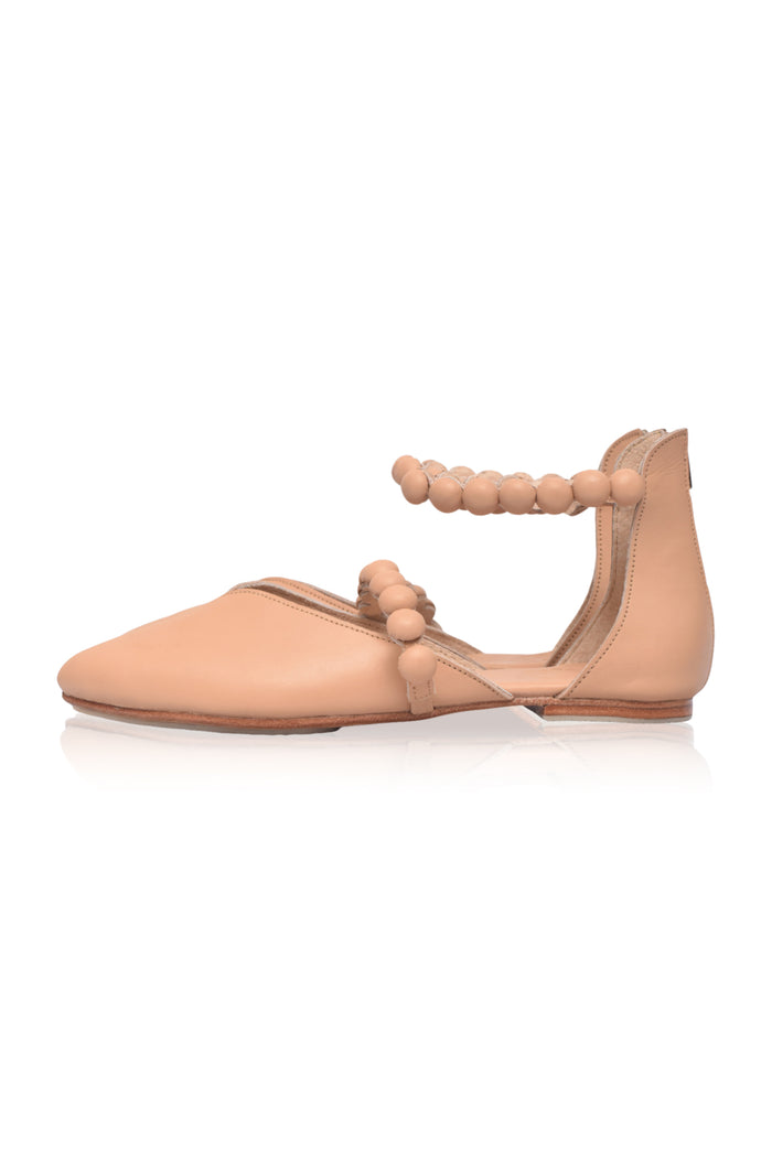 Pointed-toe leather ballet flats — handmade by Bali ELF