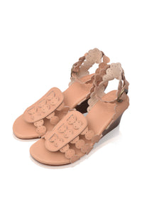 Charm Leather Wedge Sandals — handmade by Bali ELF