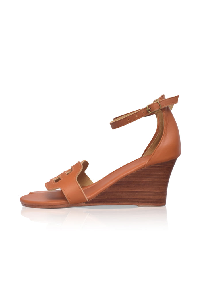 Como Leather Wedge Sandals (Sz. 8.5)