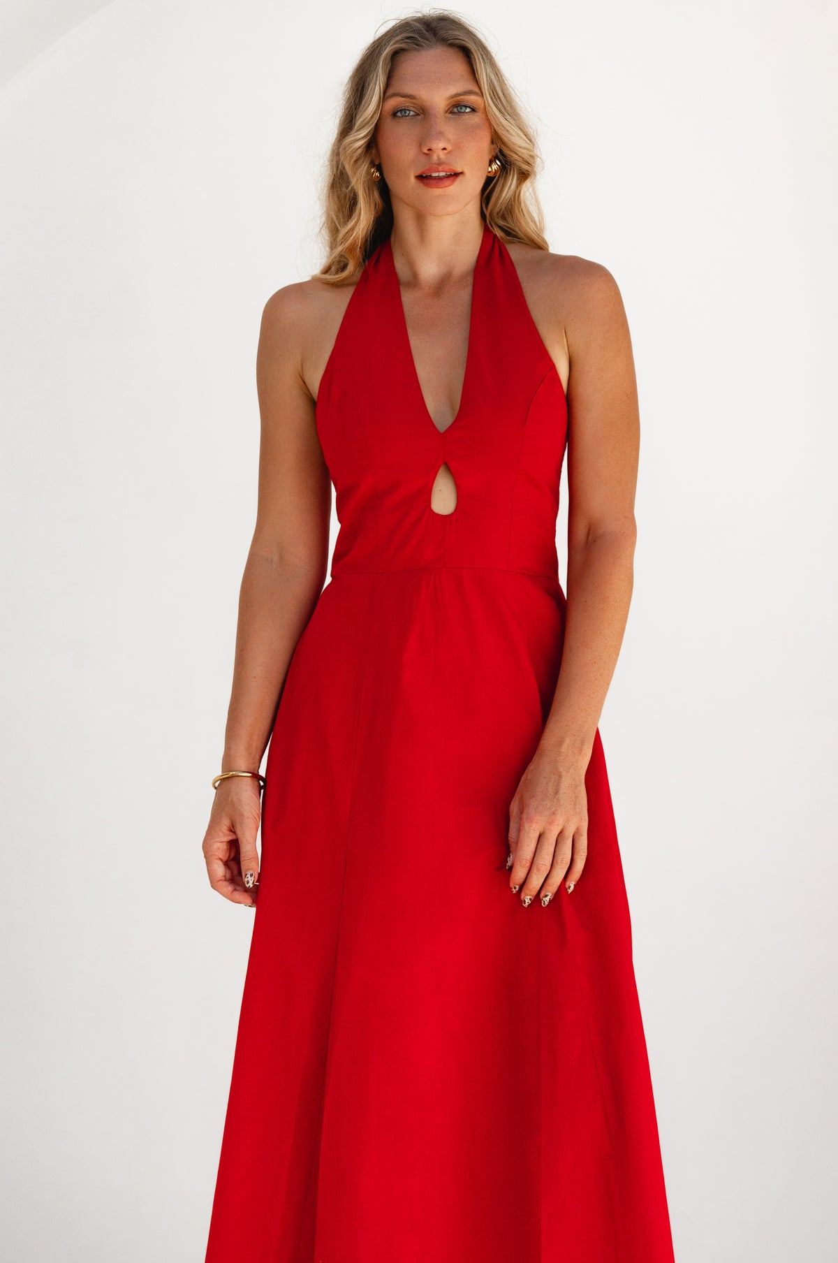 Costa Del Sol Halterneck Cotton Dress