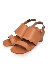 Crystal Glow Leather Heels (Sz. 6, 9, 10 & 13)