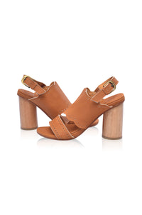 Crystal Glow Leather Heels (Sz. 6, 9, 10 & 13)