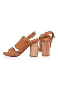 Crystal Glow Leather Heels (Sz. 6, 9, 10 & 13)