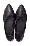 Elle Pointy Toe Leather Ballet Flats