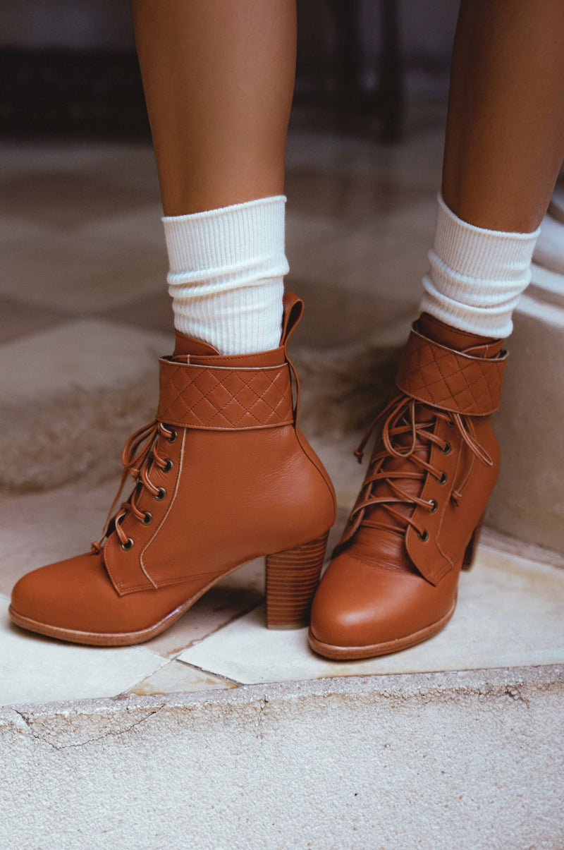 Fine Lover Leather Booties (Sz. 6.5)