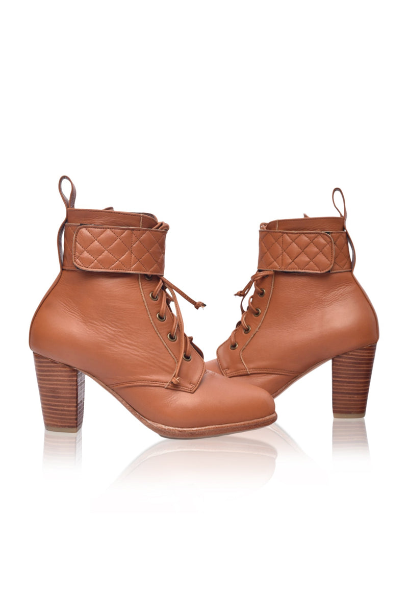Fine Lover Leather Booties (Sz. 6.5)