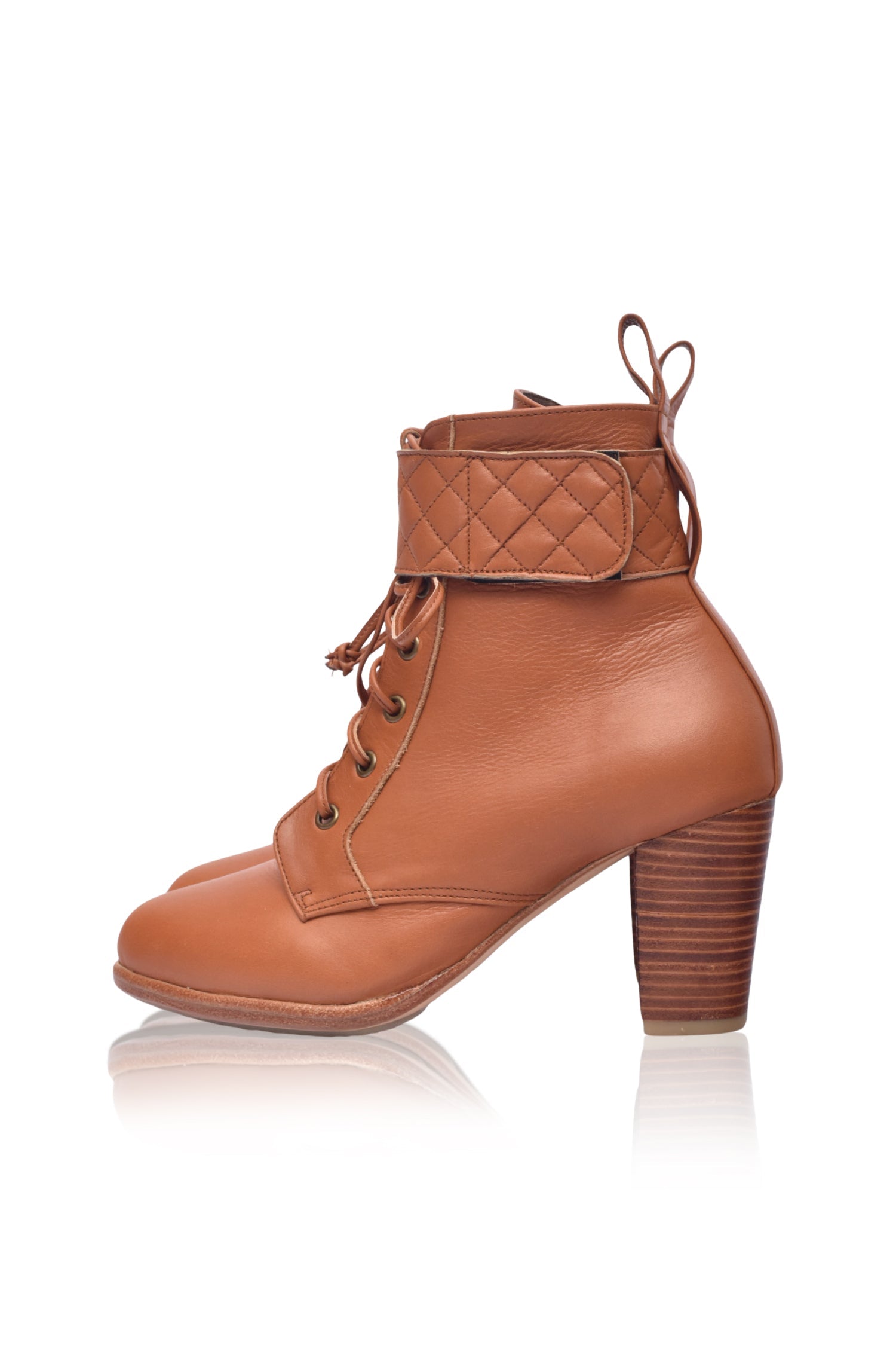 Fine leather boots top