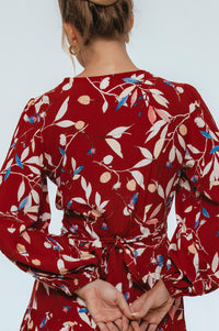 Flamenco Boho Wrap Maxi Dress