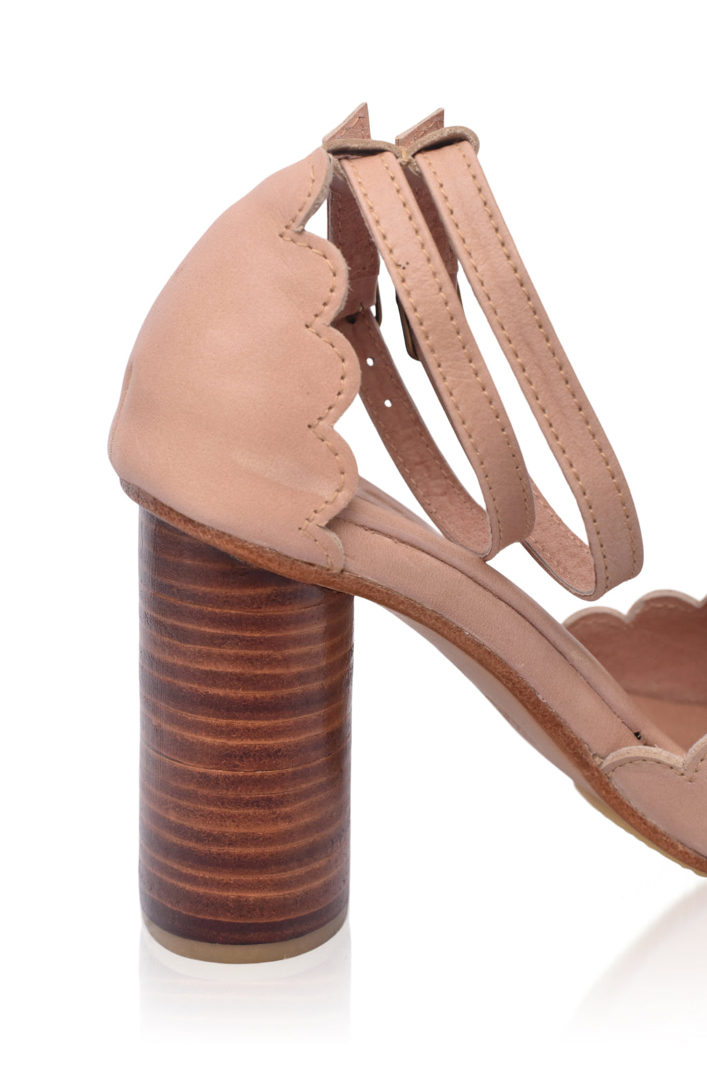 Flamingo Leather Heels (*Sz. 6.5)