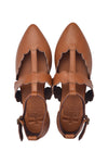 Gardenia Pointy Toe Leather Flats (Sz. 7 & 7.5)