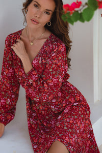 Greta Long Sleeve Midi Dress (Sale)