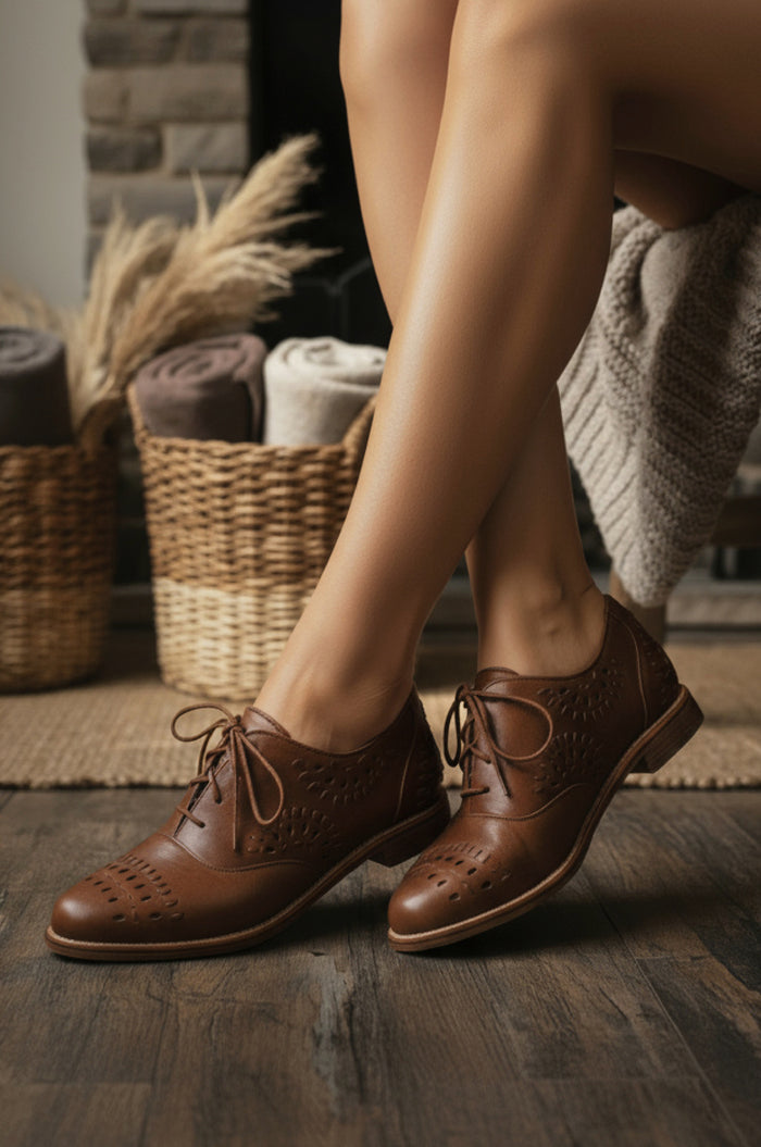 Heartbreak Leather Oxfords