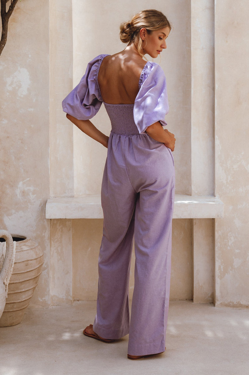 Heaven Bay Linen Jumpsuit