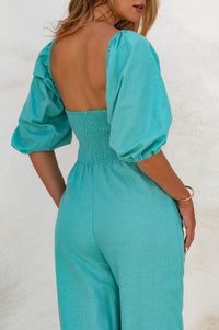 Heaven Bay Linen Jumpsuit