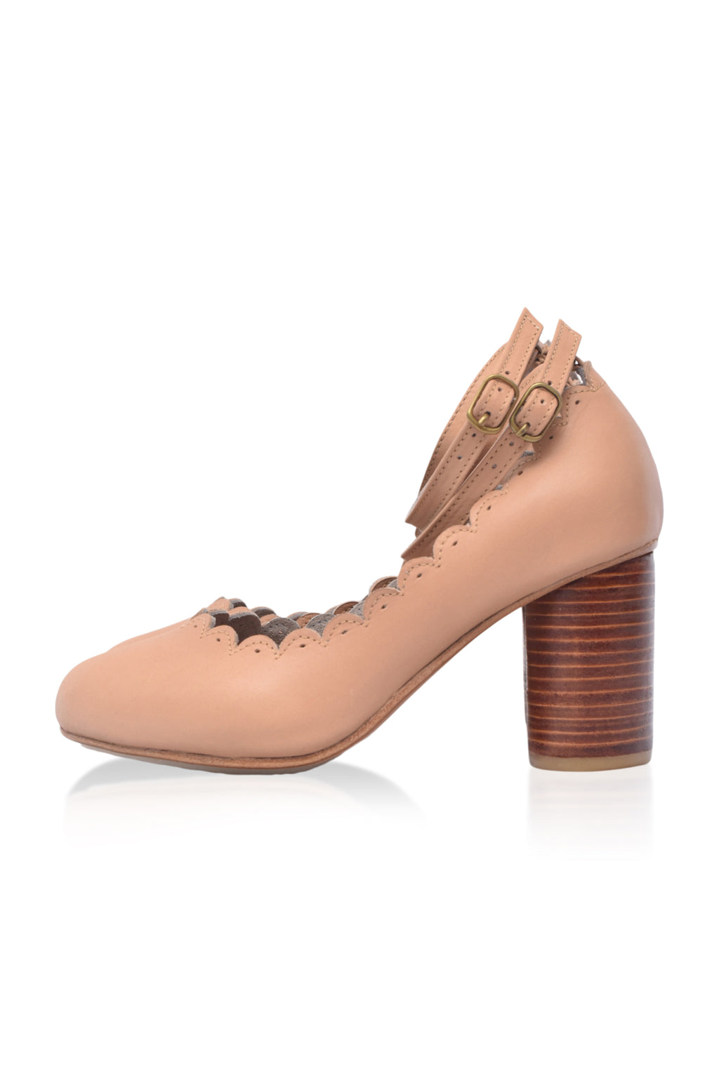 Heel leather shoes sale