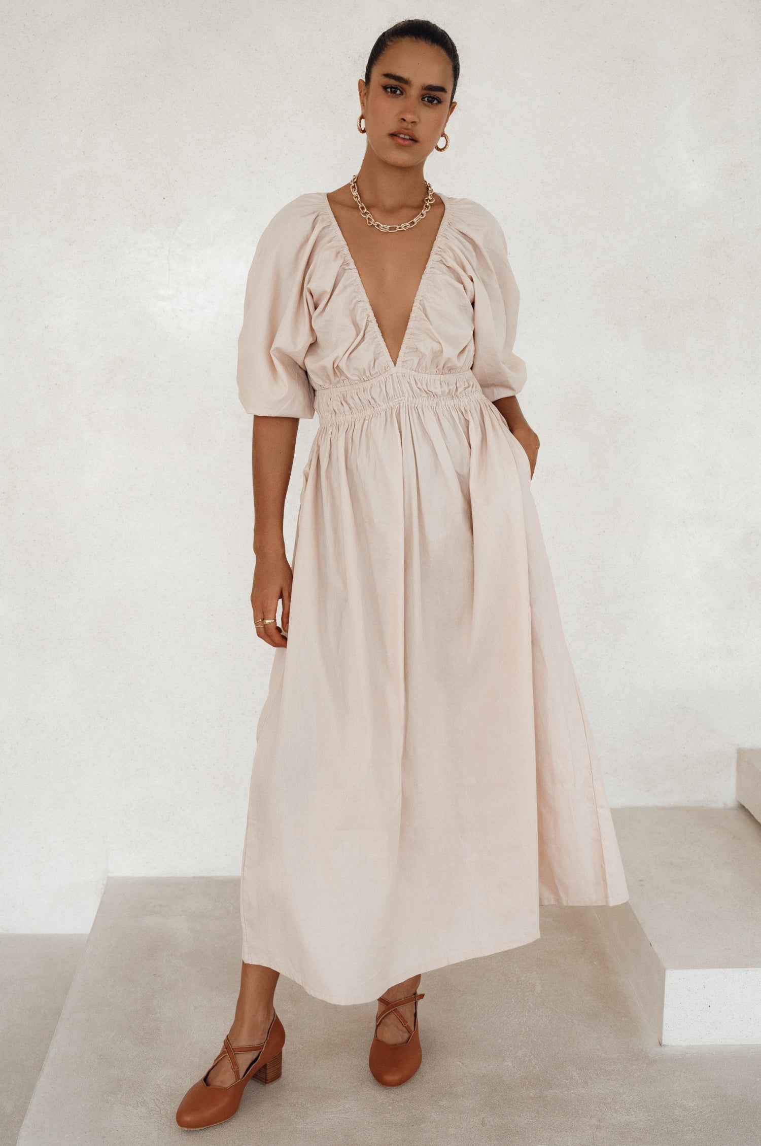 Kezas. Cotton Maxi Dress – ELF