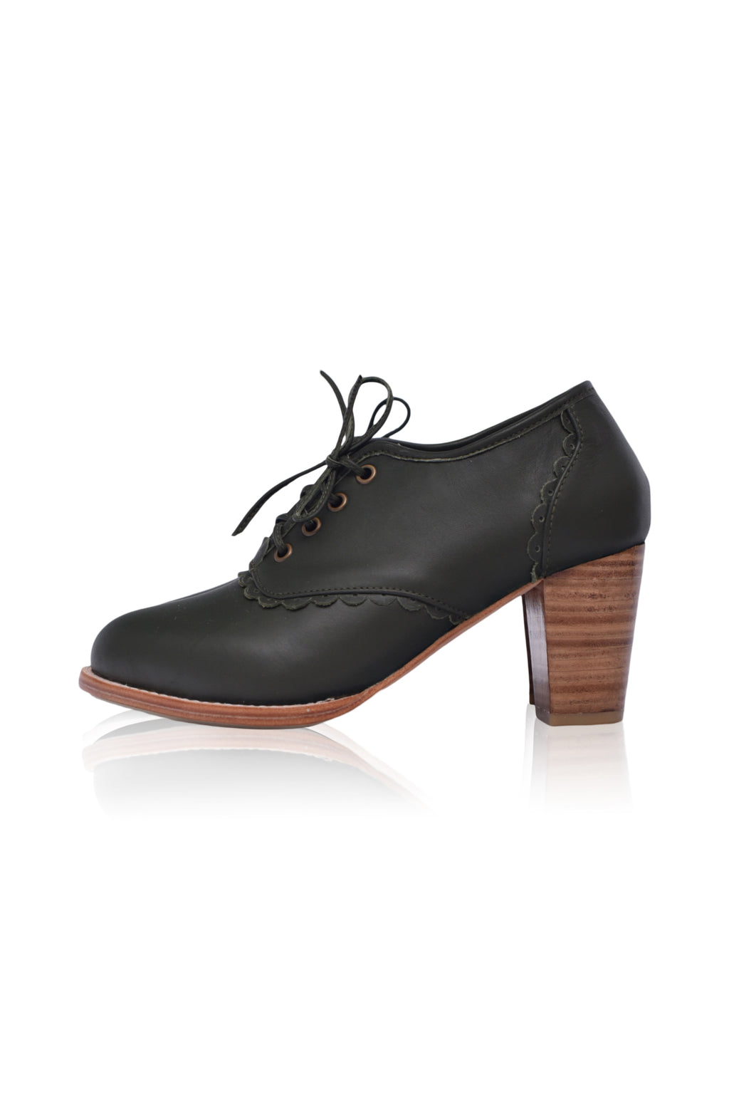 Lace Oxford Heels (Sz. 5 & 7.5)