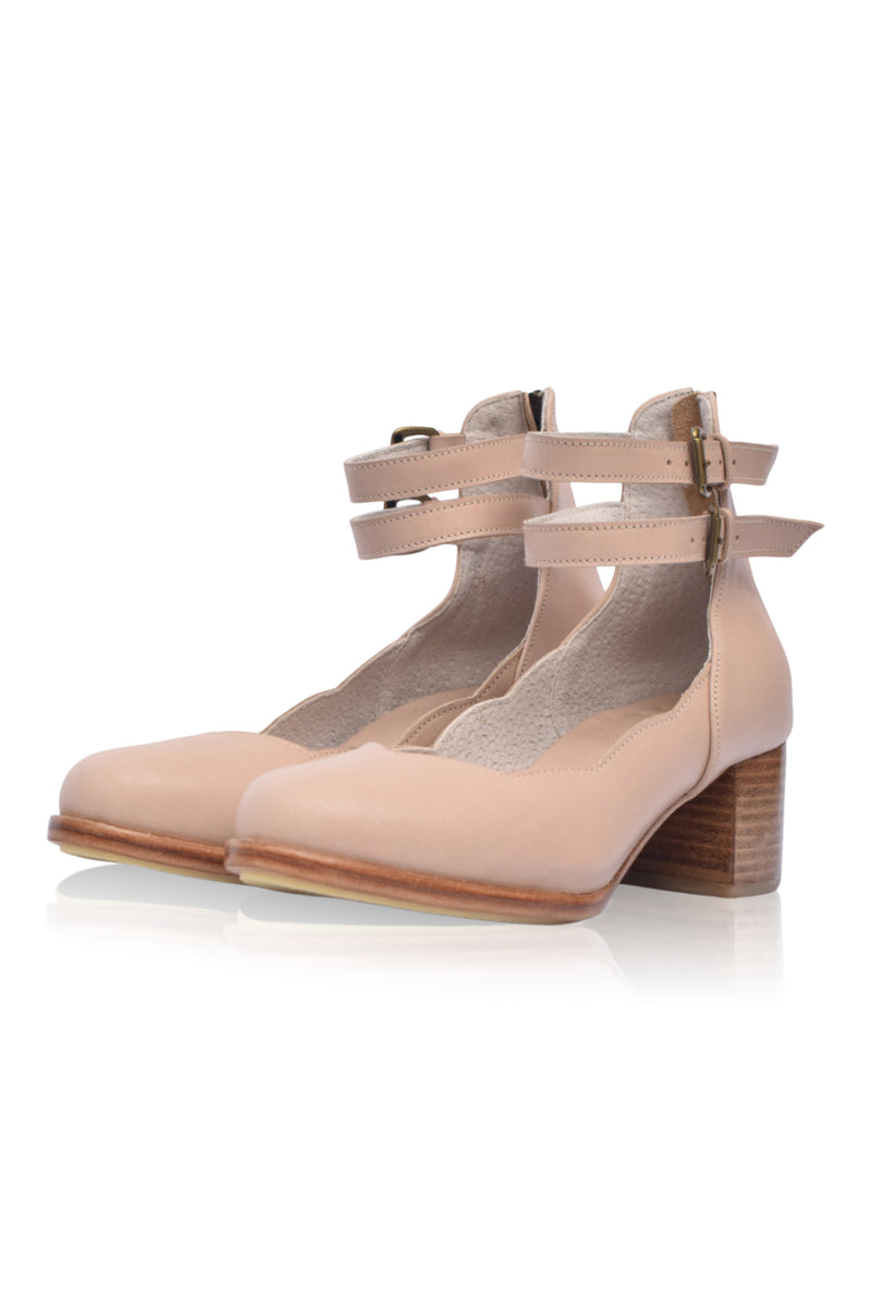 Lily Valley Leather Heels (Sz. 8.5 & 10)