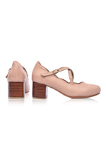 Lotus Criss Cross Leather Heels (Sz. 6.5 & 8.5)