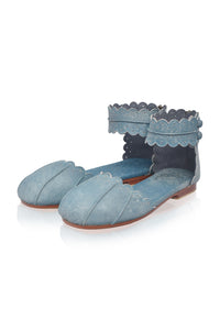 Love Bird Leather Flats (Sz. 5.5)