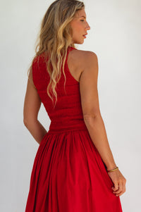 Lucciola Smocked Cotton Midi Dress