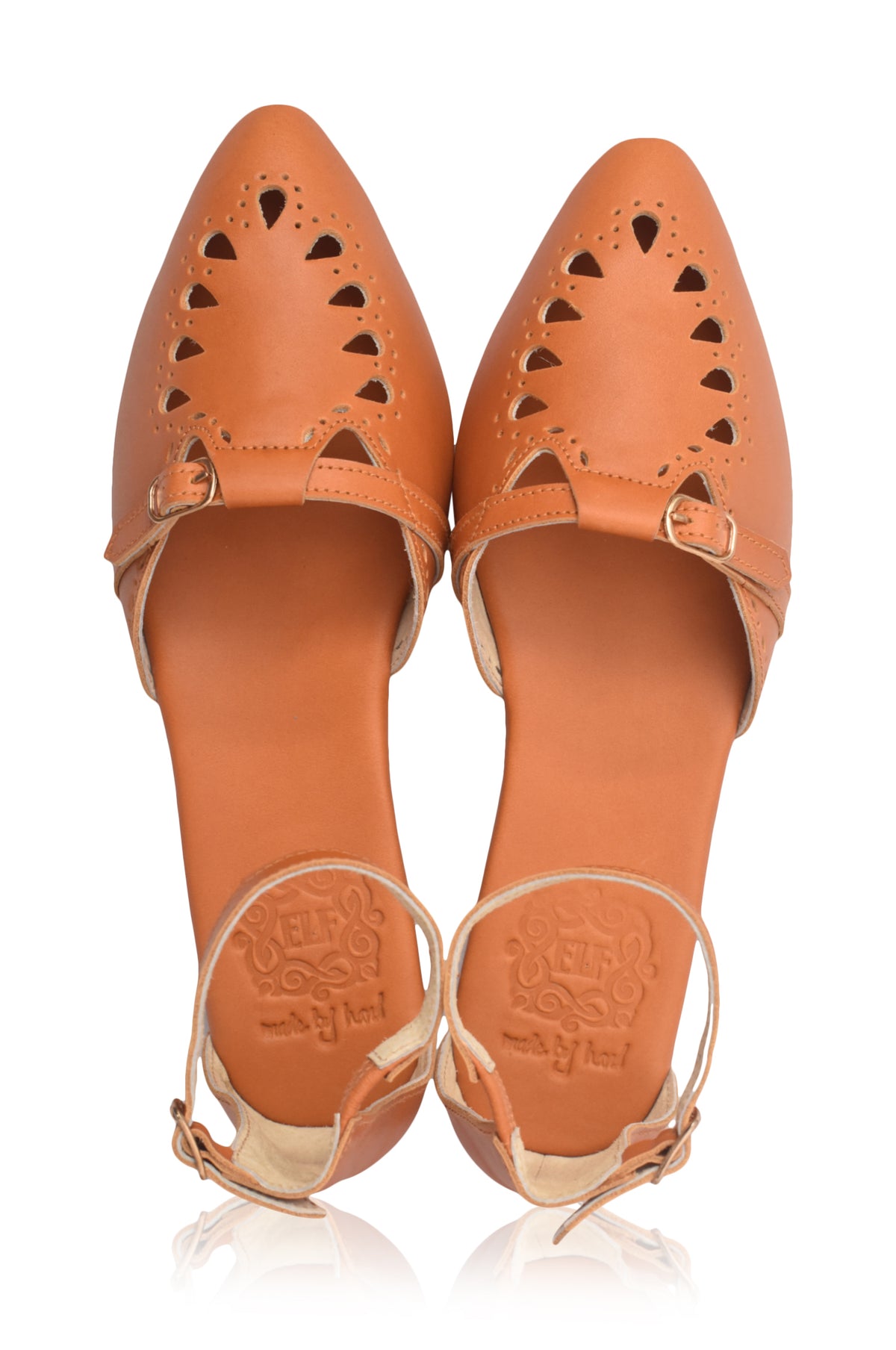 Lycette Pointed Toe Leather Flats