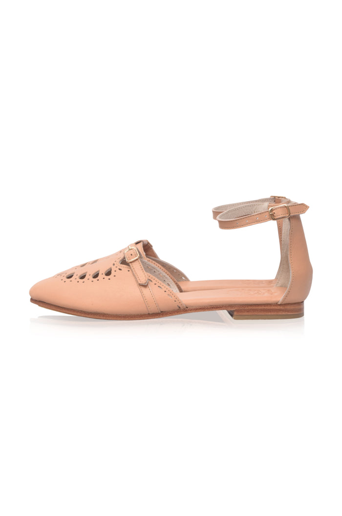 Lycette Pointed Toe Leather Flats