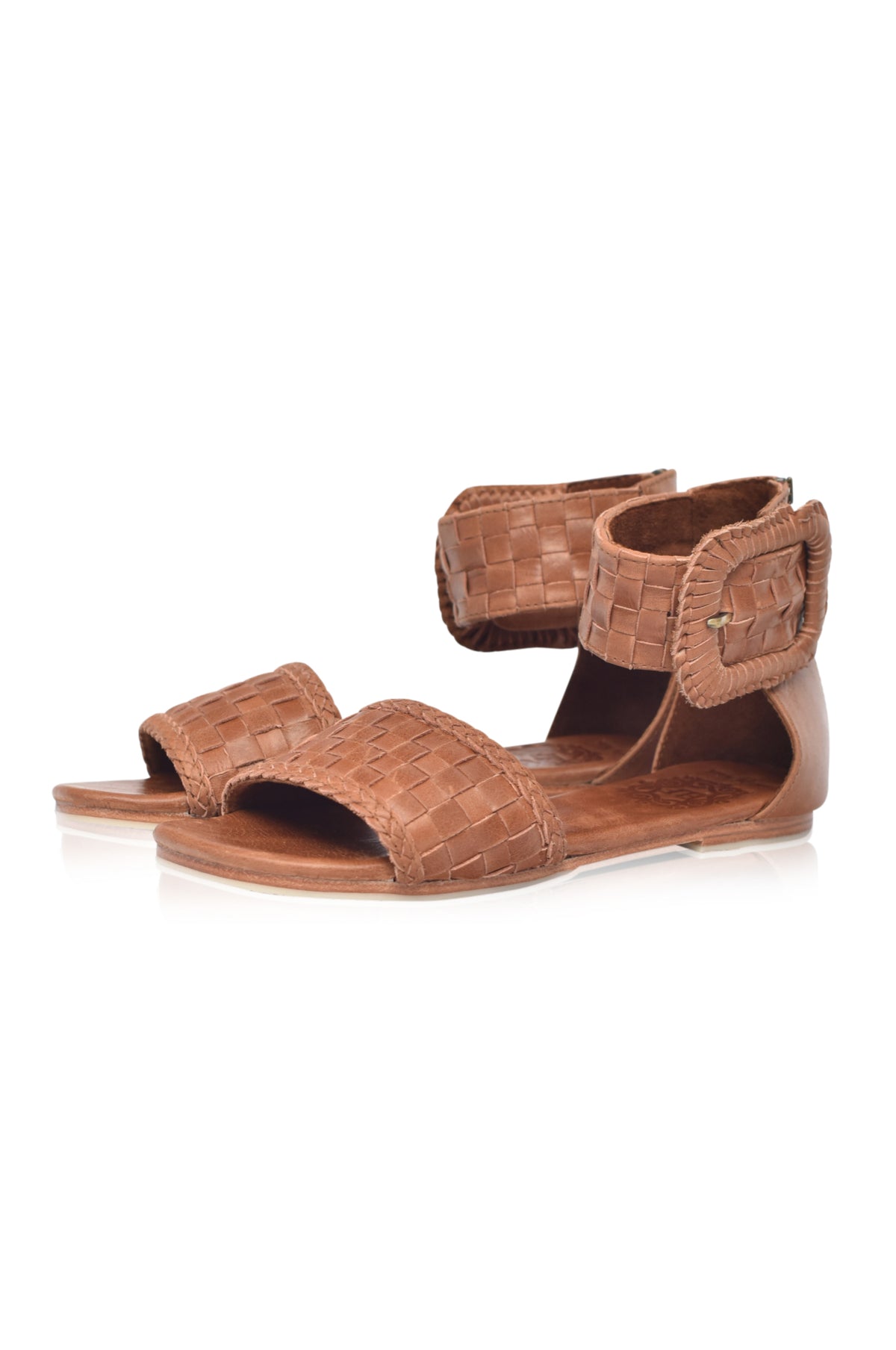 Madagascar Woven Leather Sandals (Sz. 9)