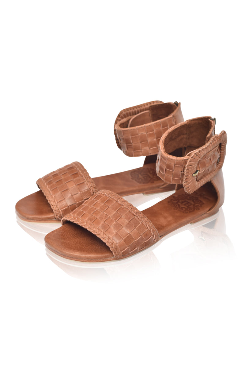 Madagascar Woven Leather Sandals (Sz. 9)