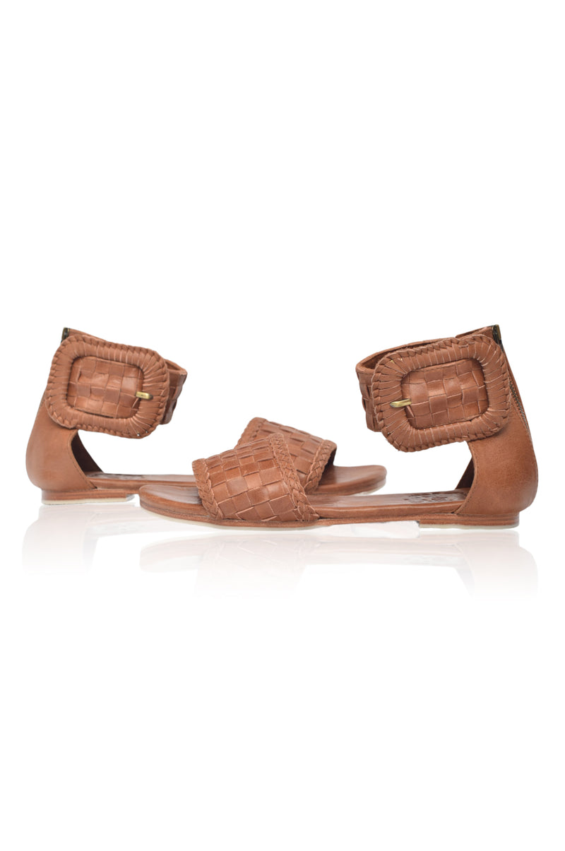 Madagascar Woven Leather Sandals (Sz. 9)