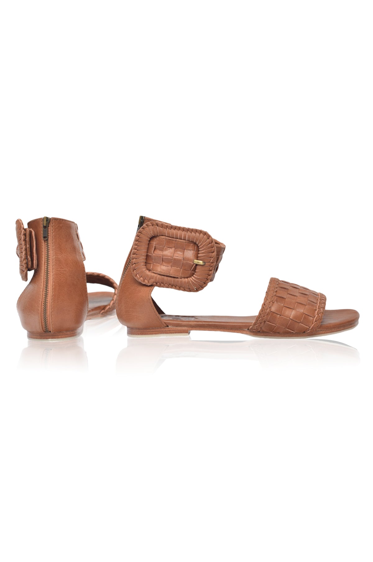 Madagascar Woven Leather Sandals (Sz. 9)