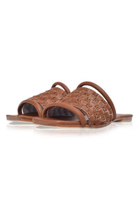 Majorca Leather Slides (Sz. 5)