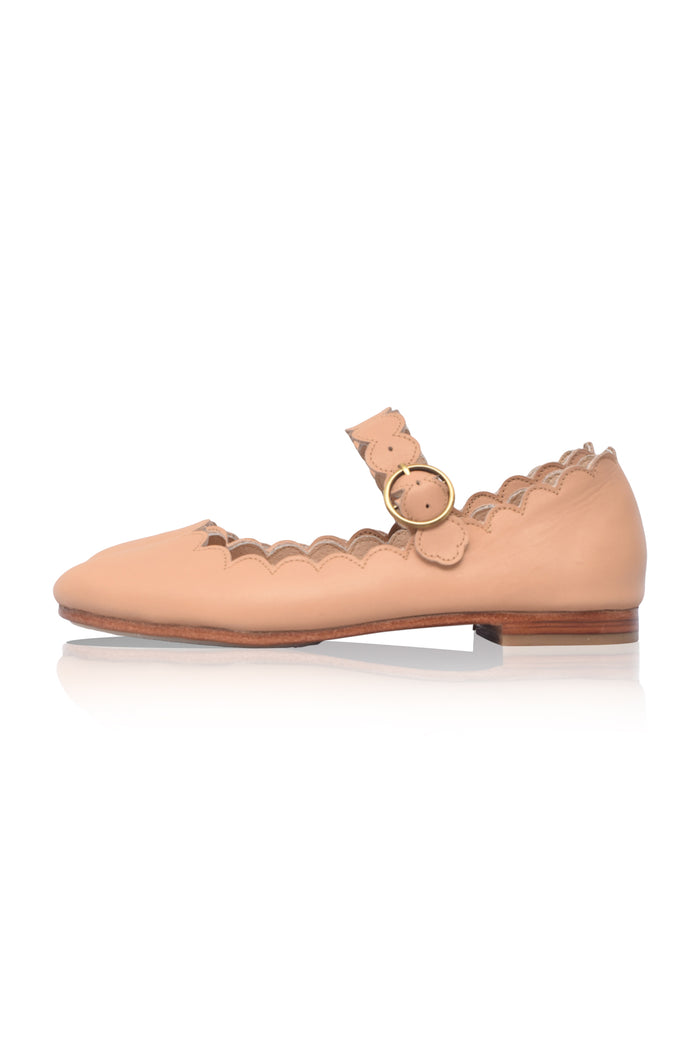 Mia Rosa Leather Ballet Flats (Sz. 9)