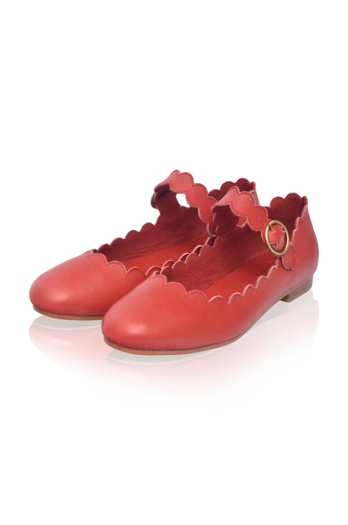 Mia Rosa Leather Ballet Flats (Sz. 6 & 6.5)