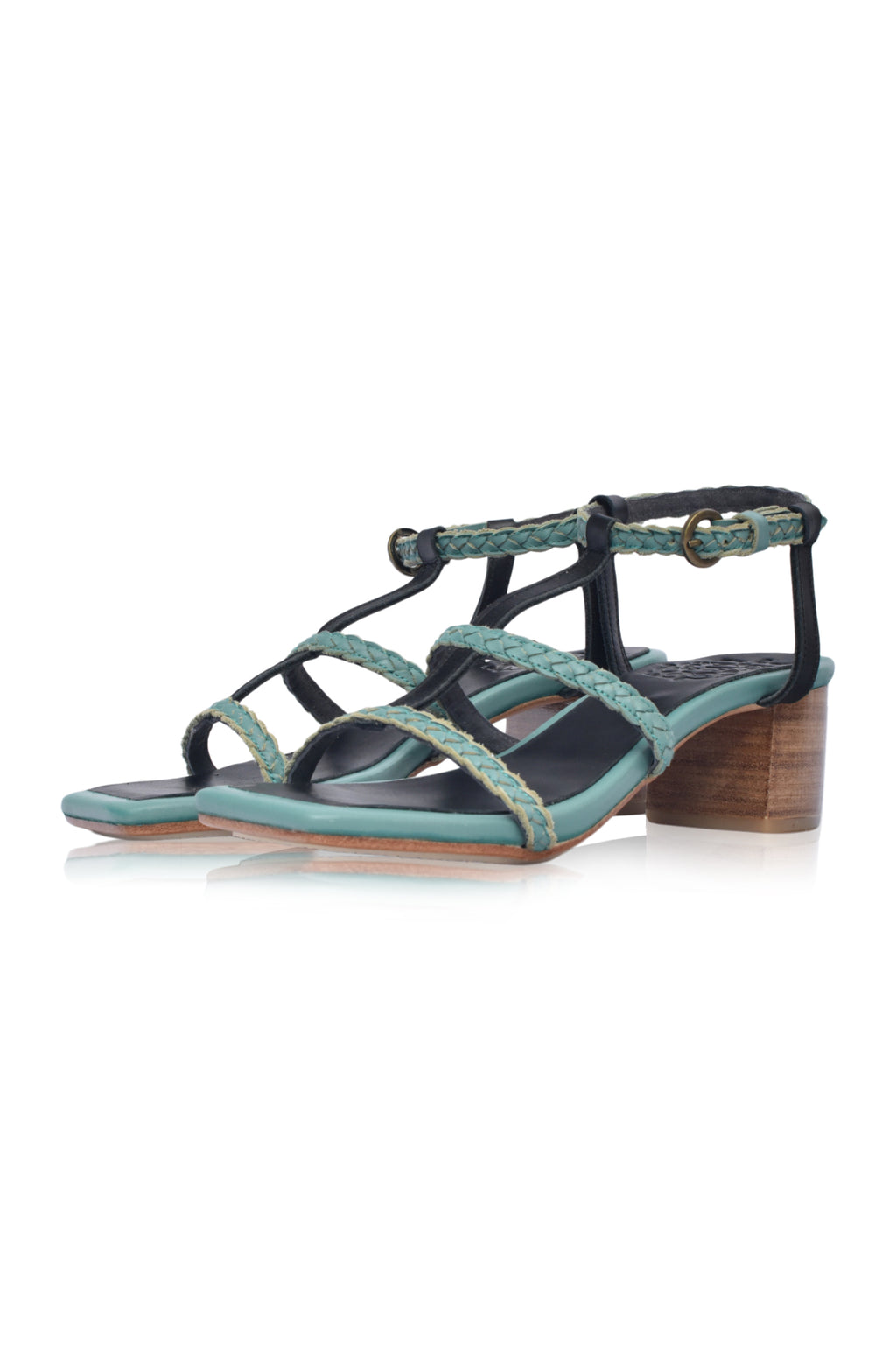 Night Glimmer Low Heel Sandals (Sz. 7 & 8, 8.5)