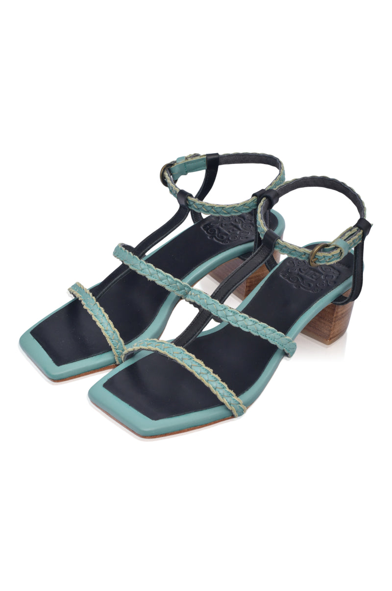 Night Glimmer Low Heel Sandals (Sz. 7 & 8, 8.5)