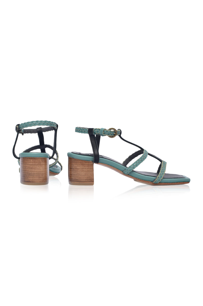 Night Glimmer Low Heel Sandals (Sz. 7 & 8, 8.5)