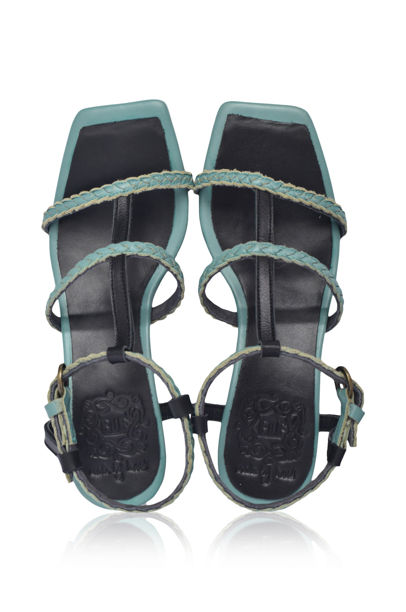 Night Glimmer Low Heel Sandals (Sz. 7 & 8, 8.5)