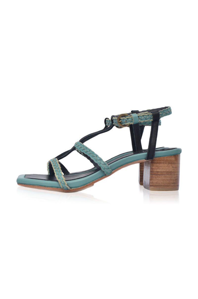Night Glimmer Low Heel Sandals (Sz. 7 & 8, 8.5)