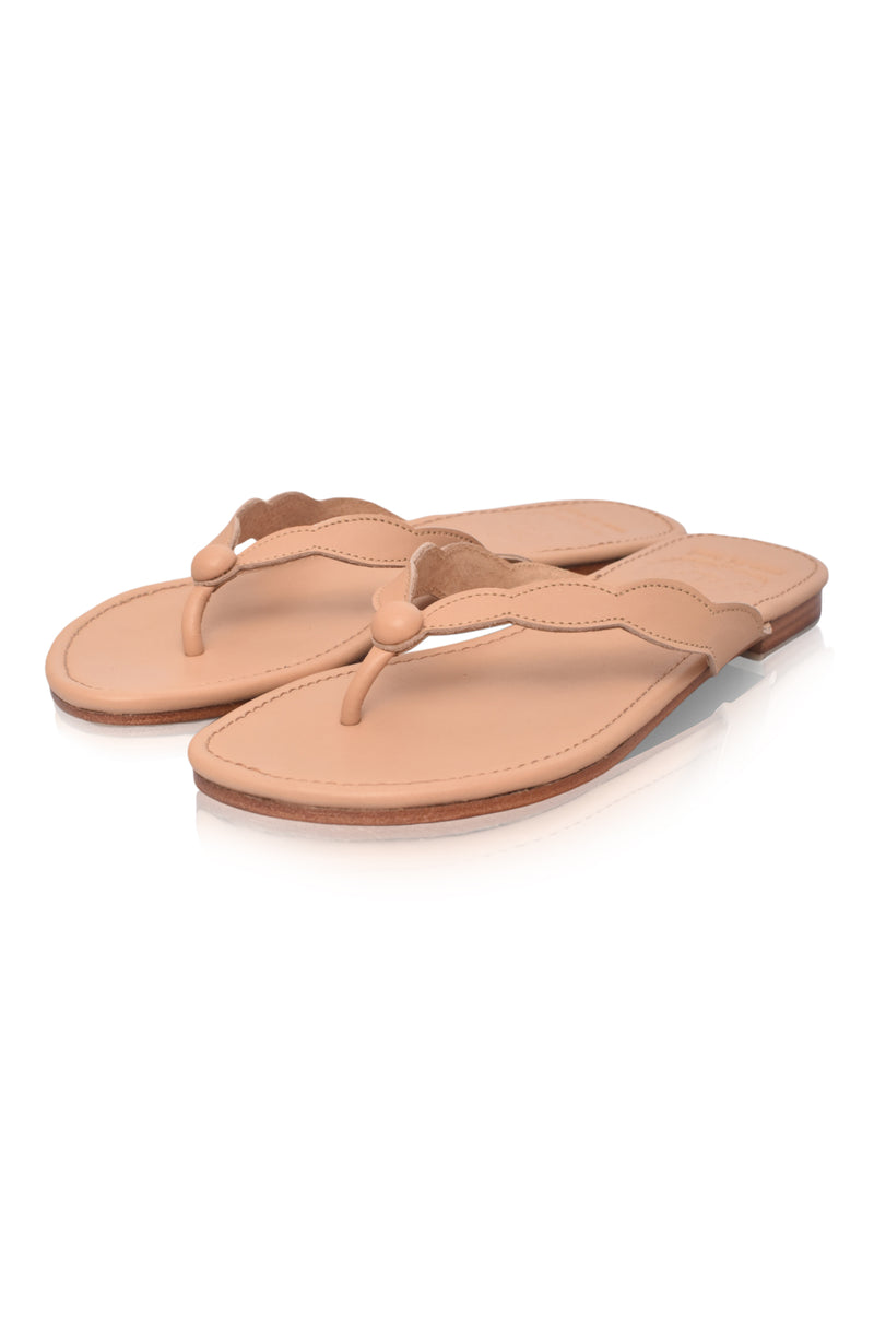 Nuvola Thong Leather Slides (Sz. 9.5)