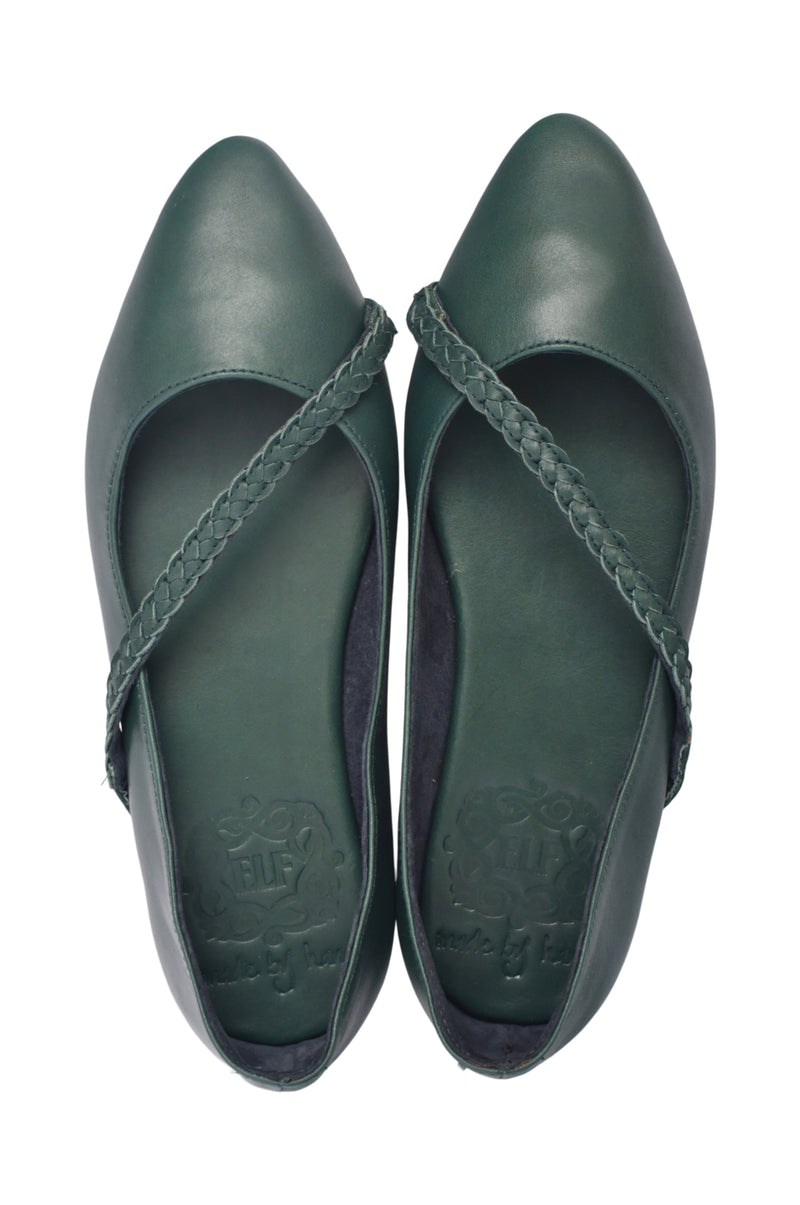 Orenda Elegant Leather Ballet Flats (Sz. 6.5)