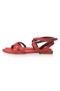 Playa Strappy Leather Sandals (Sz. 7.5)